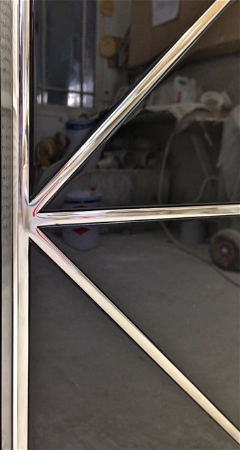 Stainless steel polished trim